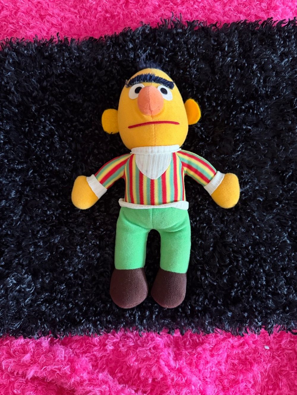 Sesame Street Bert Plush in Yellow with Green Pants and Brown Shoes